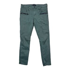 Sanctuary Anthropologie Revolve  Olive Green Ace Utility Skinny Jeans Size 30